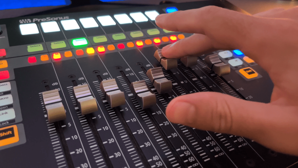Controller with faders