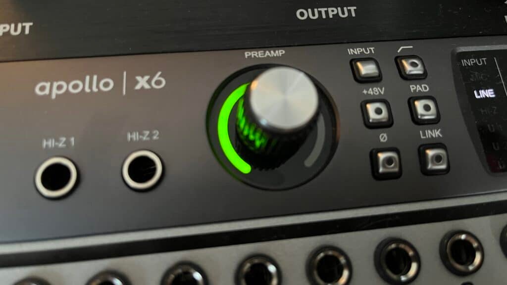 Apollo x6 Preamp